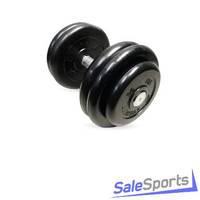 Гантель неразборная черная MB Barbell 26 кг, 30 мм