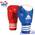 Боксерские перчатки Olympic Model AIBA, 10oz, кожа, белое поле, синие/красные