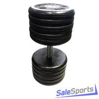 Гантель черная Классик MB Barbell 52 кг, 30 мм